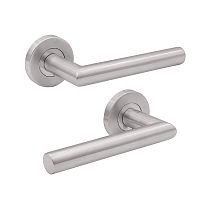 Ручки на розетте SHERLOCK SH 1004 нержавеющая сталь матовая